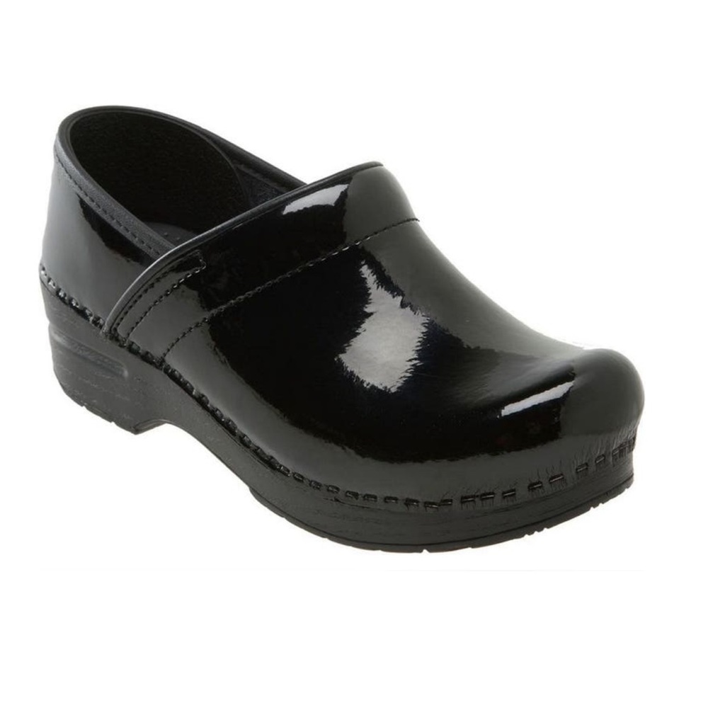 Dansko Professional Clog - Black Patent Leather - Like New Condition - Size 8